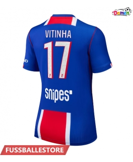 Günstige Paris Saint-Germain Vitinha #17 Heimtrikot Damen 2026-27 Kurzarm